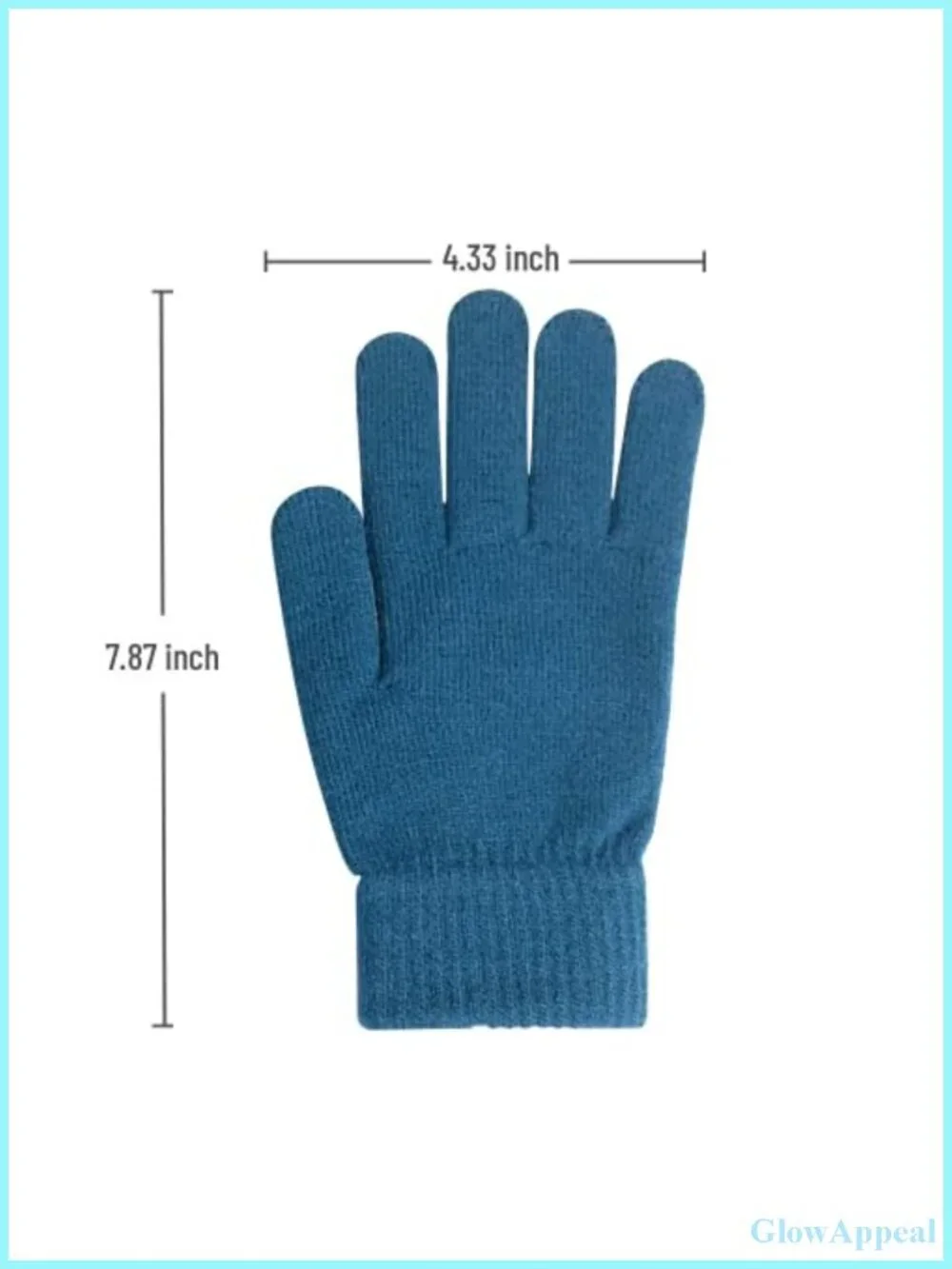 5 Pairs Stretchy Knit Acrylic Winter Gloves for Men Women Running Hiking